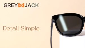 Grey Jack Kacamata Hitam Sunglasses Anti Silau Polarized UV400 Model Kotak Korean Style Acetate+TR Fashion Keren SA 28035
