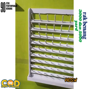 Rak Benang obras 90 Stik putih natural Kapasitas Benang Besar 3000 dan 5000 Yard | Rak Benang Kayu