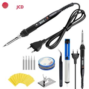JCD | Bộ Dụng Cụ Hàn Điện JCD 80W Có Màn Hình LCD Điều Chỉnh Nhiệt Độ Dụng Cụ Hàn Sửa Chữa Tại Nhà Cho Điện Áp 110V/220V