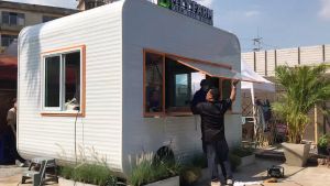 # ร้านกาแฟ คีออส ฟู้ดทรัค รถทั่วไป รับน้ำหนักได้สูงต่อข้าง