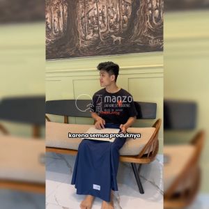 Sarung Polos Dewasa Premium ABU-ABU MANZO | Ibadah Sholat | Muslim | Santri | Elegan