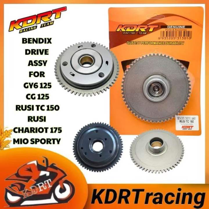 BENDIX DRIVE ASSY KDRT PRODUCTS THAILAND FOR MIO SPORTY GY6-125 CG 125 ...