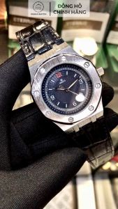 Đồng Hồ Nam DRACO D22-DR05 Wellerman Chính Hãng Kính Sapphire Dây Da Chống Trầy Chống Nước Cao Cấp Fullbox - Da Đen