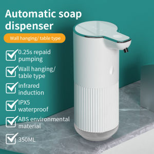 350ML Light Display Tabletop Or Wall-Mounted ABS Material IPX5 Waterproof Infrared Induction Automatic Sensor Soap Dispenser