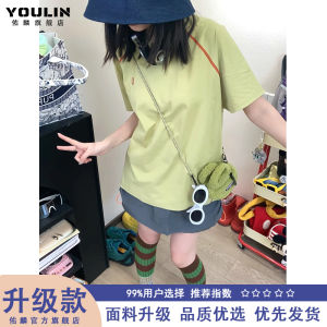 เสื้อยืดแขนสั้นผ้าโพลีเอสเตอร์แห้งเร็วสำหรับฤดูร้อนสำหรับผู้ชายและผู้หญิง ออกกำลังกายกลางแจ้ง วิ่ง ไนลอน ทรงหลวม ทรงปกติ