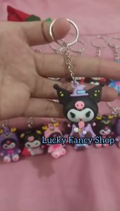 GANTUNGAN KUNCI KARET KARAKTER PURPLE KUROMI KARTUN RUBBER KEYCHAIN HADIAH SOUVENIR LUCU