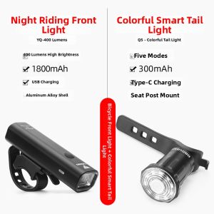 TOSUOD | Smart Induction Rear Bike Light with Brake Warning