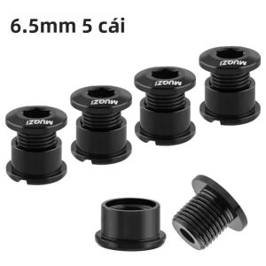 MUQZI 4/5PCS Chainring Bu Lông Cho Single/Dual Chainring 6.5/8.5mm Mountain Road MTB Bike Crank Vít Hợp Kim Nhôm Phụ Kiện Xe Đạp