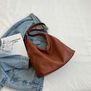 Casual Large Capacity Womens Tote Bag Commuter Crossbody Bag Single Shoulder Bag Relaxing Feel 2025 New Style Beigeile