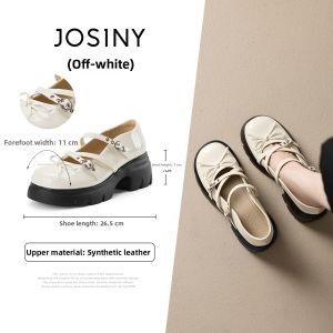 Josiny | Elevating Black Thick Sole Loafers