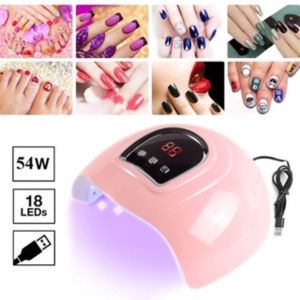 54w Nails UV Nail Dryer LED Nail Lamp Gel Ultraviolet Curing Polish Dryer Lamp Home DIY Manicure Tool Machine 3652