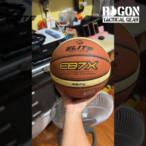 Elite EB7X 12 Panel Premium Leather Basketball Official Size and Weight Size 7 Ball