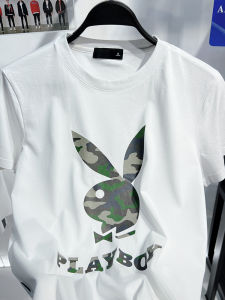 เสื้อยืดคอกลมแขนสั้นผู้ชาย ทรงหลวม ผ้าฝ้าย ลายสัตว์ แฟชั่นฤดูร้อน สำหรับคู่รัก ป้องกันแบคทีเรีย ผลิตจากจีน