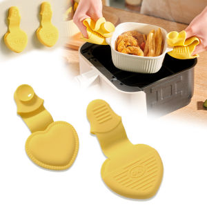 2 PCS Silicone Oven Mitts Heat Resistant Pinch Mitts Anti Scalding Non Slip Gloves Clips Pot Holder Cooking Baking Oven Mitts