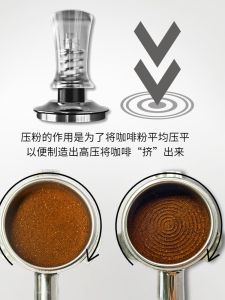 Búa Ép Bột Cà Phê Trong Suốt Cầm Tay BEARR Máy Ép Bột Cà Phê Phẳng 51/53/54/58MM Thiết Bị Phụ Kiện Nhà Bếp