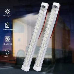 Đèn Nội Thất Ô Tô 108LED Thanh Đèn 12V 24V Có Công Tắc Bật/tắt Đèn Cốp Xe Cho Xe Tải Xe Cắm Trại Thuyền RV Đèn Trần Đa Năng