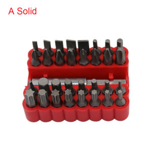 33pcs Security Proof bit with magnetic extension sold holder anti-dismantling star screwdriver bit set quick release bit holder