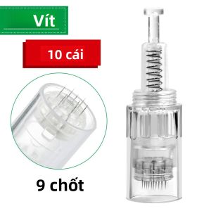 Bộ Kim Lăn Kim Điện Tử Derma Pen - 100/50/10 CÁI Kim Điện Tử Siêu Nhỏ Dạng Lưỡi Lê/vít 12/36pin/Nano Tự Động Dùng Cho Chăm Sóc Da