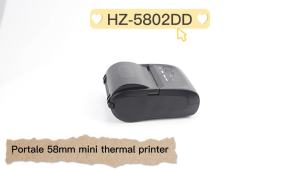 HZTZ Mini Bluetooth 5802DD Printer Thermal Printer Ticket Receipt USB Portable Wireless For Android iOS And Windows 58mm Printer