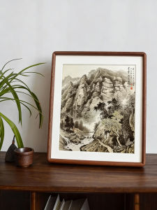 SHANCHEN | Solid Wood Picture Frame with Mortise and Tenon Round Corners Black Walnut Square Wall Hanging