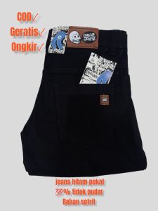 Celana jeans hitam panjang / celana slim fit panjang hitam / celana pensil hitam