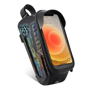 WEST BIKING Bicycle Bag Tpu Material Bicycle Bag Waterproof 2l Large Capacity Mobile Phone Holder Sports Bag Touch Screen MTB Bicycle Accessories