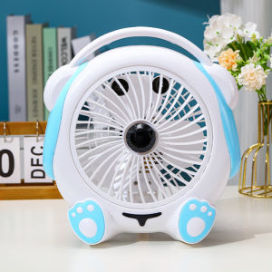พัดลมโต๊ะเล็กแบบไร้สายสำหรับหอพักนักเรียน พัดลมสำหรับโต๊ะทำงานขนาดเล็กแบบไร้เสียง พัดลมแบบพกพาสำหรับห้องนอน ไฟฟ้า ใช้งานได้ทุกวัน