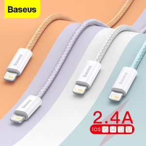 Baseus Cáp USB Sang Lightning Cho iPhone 13 12 11 Pro XS Max XR X 8 7 Mini Cáp Điện Thoại Dữ Liệu Sạc Nhanh 2.4A Cho iPhone 13Pro Max Dây