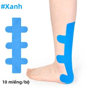 10 Chiếc Băng Kinesiology Cho Gân Achilles & Hỗ Trợ Mắt Cá Chân Băng Thể Thao Cotton Chống Thấm Nước Giảm Viêm Cân Gan Chân Bong Gân Sưng Tấy
