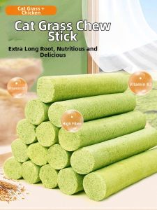 XIAOGUSHI | Hairball Removal Cat Treats Dental Chews Gentle Cat Grass Bites