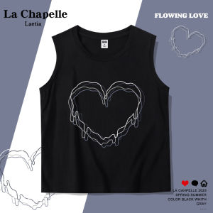เสื้อกั๊กแขนกุด La Chapelle เสื้อผ้าทำงานสไตล์สตรีทสำหรับผู้หญิงในฤดูร้อนปี 2023 เสื้อกั๊กแบบมีสายรัดสำหรับใส่ด้านนอกและด้านใน