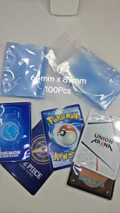 64x89mm 100Pcs Perfect Fit Card sleeves | Pokemon Card Holder Trading Card Game D104