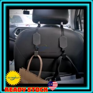 【B113 READY STOCK】Creative High-End Car Seat Rear Hook Universal Car Headrest Hook Suede Car Seat Hanger Organizer