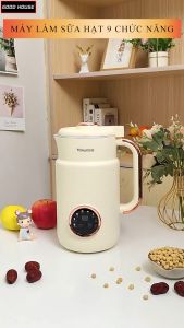 Máy làm sữa hạt mini Yokudos dung tích 1200ml đa chức năng công suất 600W dùng xay nấu cháo nấu nước. Bảo hành 2 năm lỗi 1 đổi 1 7 ngày