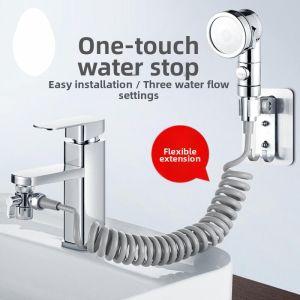 One-Click Stop 3-Gear Shower Head Adapter