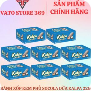 Bánh xốp kem phủ socola dừa KALPA gói 22g