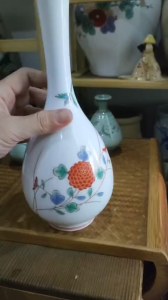 Bình hoa koransha triện núi và gác đũ triện núi xinh hàng gốm Nhật🎌🎌🎌