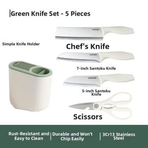 CAROTE | Dedicated for Chopping & Food Prep Cutting Board and Knife Set