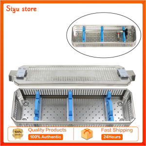 GREATLH Aluminium Alloy Endoscope Disinfection Container Sterilization Box for Endoscopes Sterilized Basket