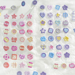 Cute 3D Foam Button Stickers Decorative Notebook Supplies Assorted Goods Store Style CardLovers Lovers Decorative Stickers
