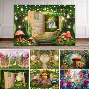 Enchanted Garden Magic Forest Birthday Party Background Cloth Fairy Theme Scene Decoration Photography Studio Equipment