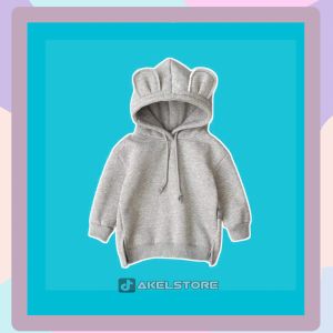 Jaket Hoodie Anak Laki-Laki Perempuan Usia Model Kuping Kuping 1-5 Tahun