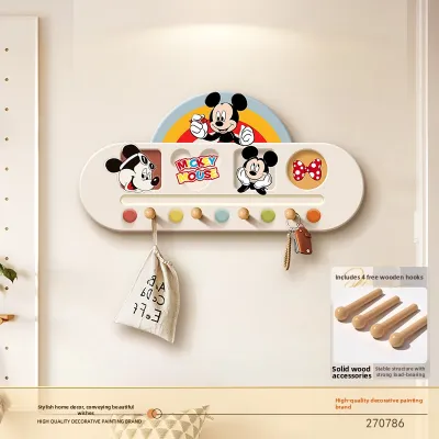 YIHUANYU | Creative Healing Mickey Mouse Pegboard Wall Storage Rack