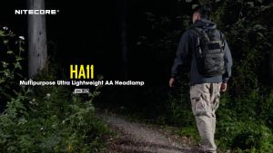 Nitecore HA11 UHE 240L Ultra Lightweight LED Headlamp + Alkaline AA Battery (100% Authentic)