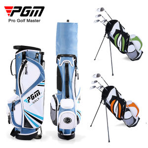 PGM Waterproof Golf Stand Bags Kids Multifunction Lightweight Large Capacity for 5 To 16 Years Boy Girl Junior Nylon