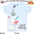 KFS 166 Atasan Baju Anak Perempuan Kaos Sweet Bunny Love So Cute  Lucu Usia 1-13 Tahun. 
