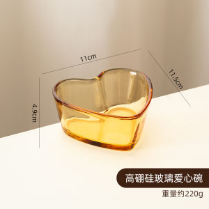 ถ้วยอบแก้วบอร์กเซียมิโลนแบบมีหูสองข้างจาก Onlycook ถ้วยอบ ถ้วยต้มไข่ ถ้วยผลไม้ ใช้ได้ในเตาอบ ไมโครเวฟ ถ้วยอบแบบทนความร้อน