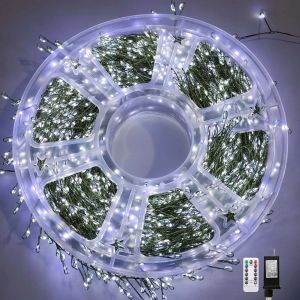 LED Firecracker String Lights Remote Control Halloween Garland EU/US DC Power Fairy Light for Wedding Party Christmas Decoration