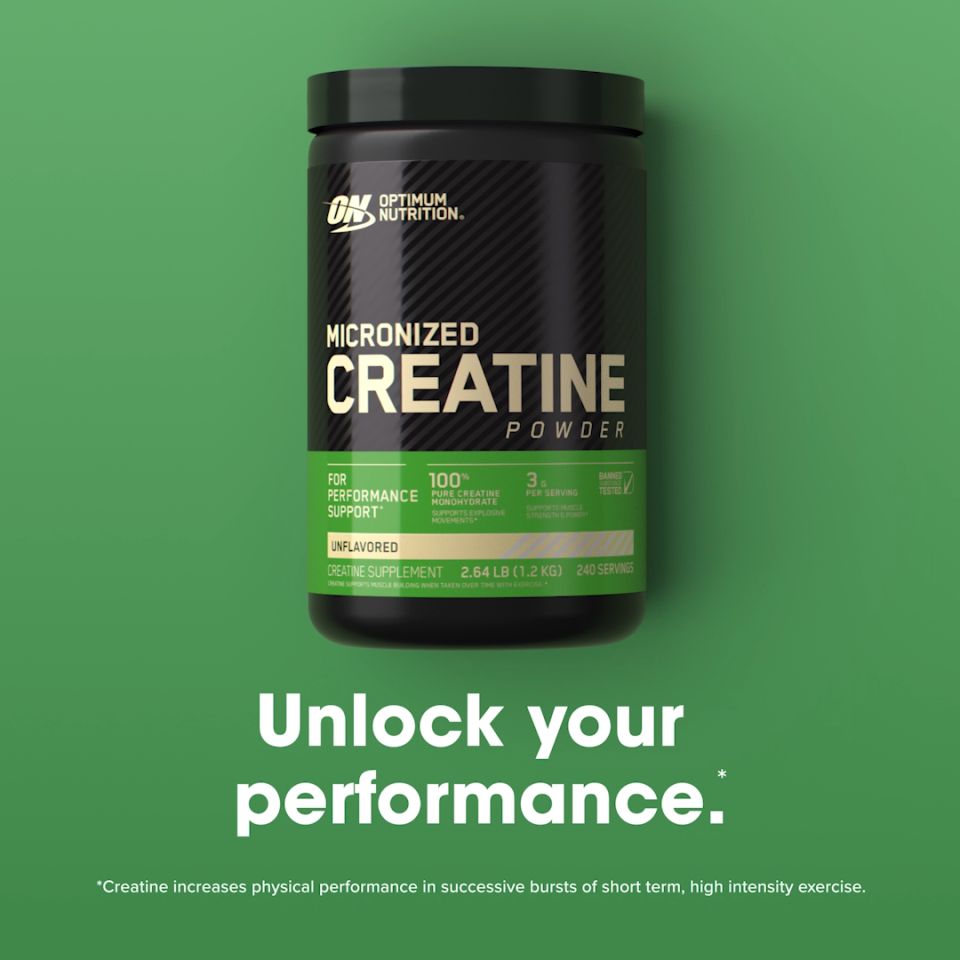 Optimum Nutrition Micronized Creatine Powder Recovery and Muscle Growth (300g-1200g)