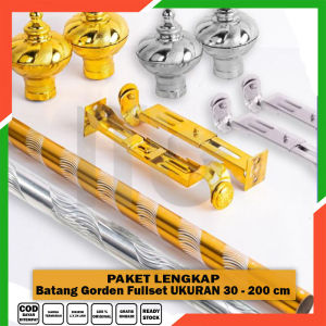 Batang gorden fullset Tiang gorden Ulir 30-200 cm bisa request ukuran | Besi Gorden Kuat - BATANG TIANG HORDENG